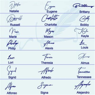 Does Your Signature Have to Be Cursive? A Discussion on Personal Signatures